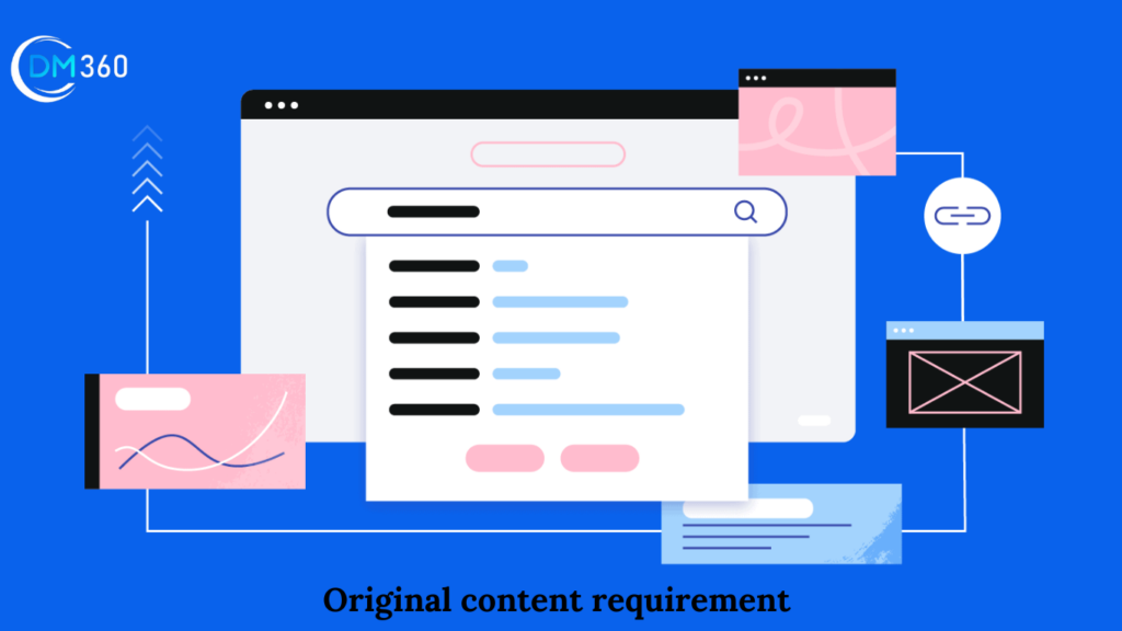 Original content requirement